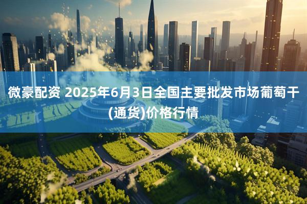 微豪配资 2025年6月3日全国主要批发市场葡萄干(通货)价格行情