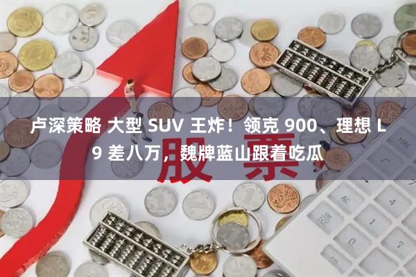 卢深策略 大型 SUV 王炸！领克 900、理想 L9 差八万，魏牌蓝山跟着吃瓜