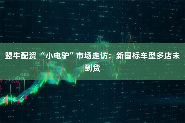 盟牛配资 “小电驴”市场走访：新国标车型多店未到货